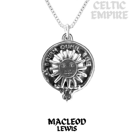 MacLeod (Lewis) Family Clan Crest Pendant, Scottish Necklace