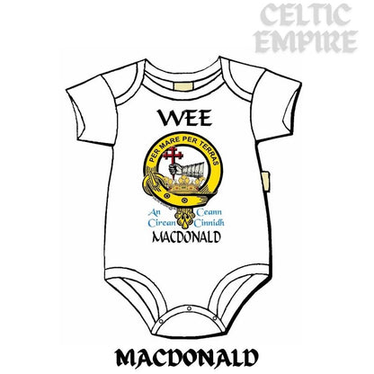 MacDonald Family Clan Donald Scottish Family Clan Crest Baby Jumper