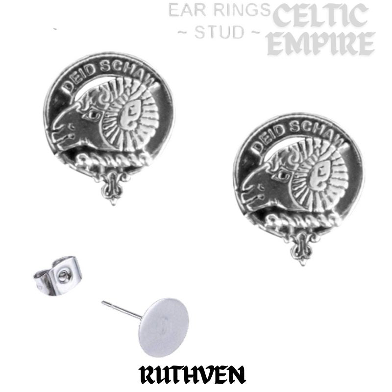 Ruthven Family Clan Crest Earrings