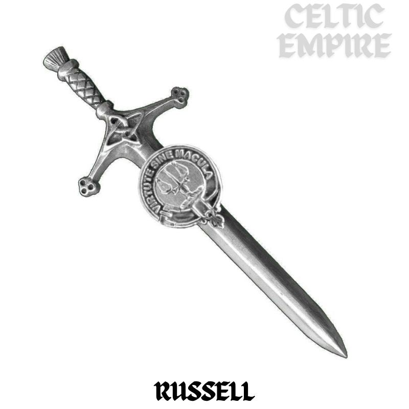 Russell Family Clan Crest Kilt Pin, Scottish Pin
