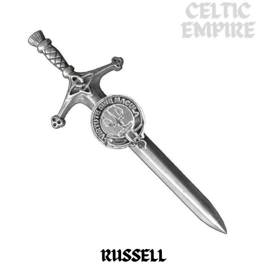 Russell Family Clan Crest Kilt Pin, Scottish Pin