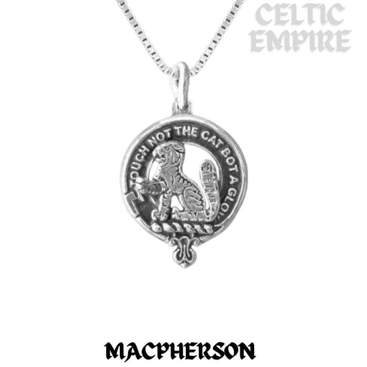 MacPherson Family Clan Crest Pendant, Scottish Necklace