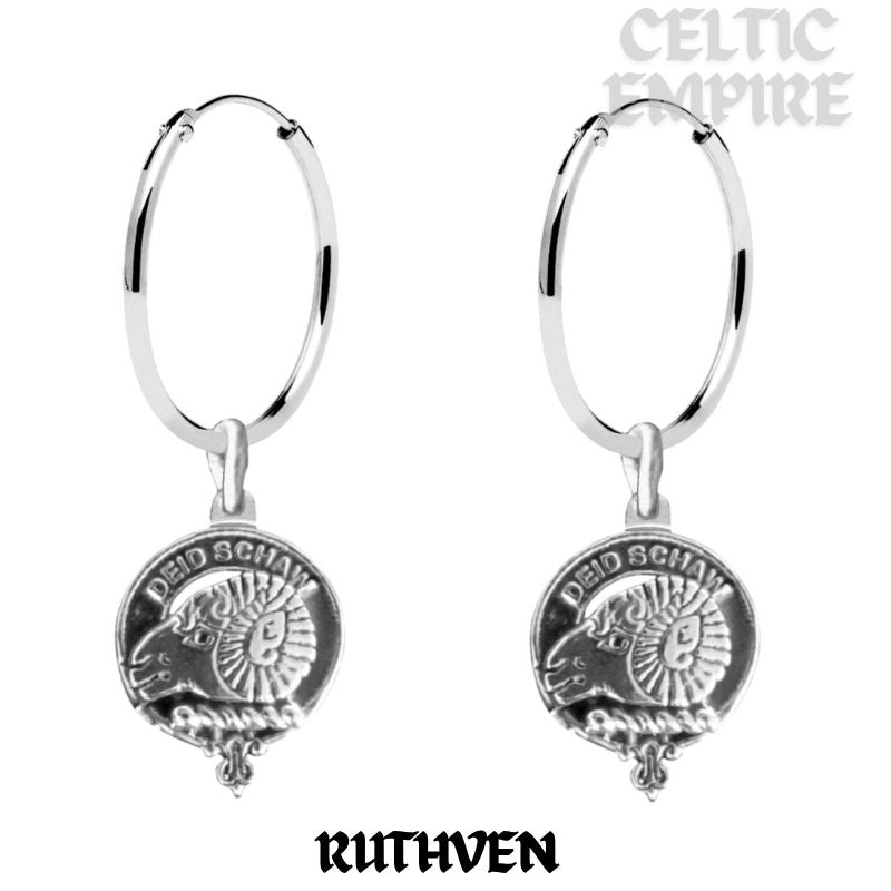 Ruthven Family Clan Crest Earrings