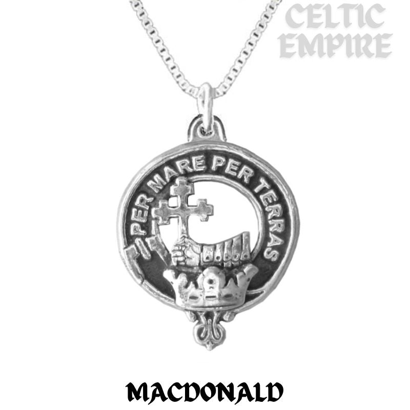 MacDonald Donald Family Clan Crest Scottish Pendant