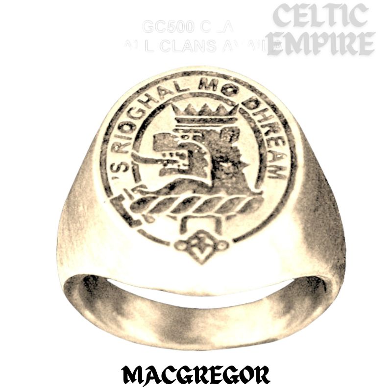 MacGregor Scottish Family Clan Crest Ring Family Crest, Seal, - All Family Clans