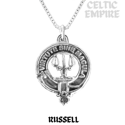 Russell Family Clan Crest Scottish Pendant