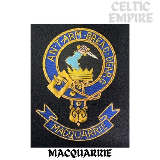 MacQuarrie Scottish Family Clan Embroidered Crest