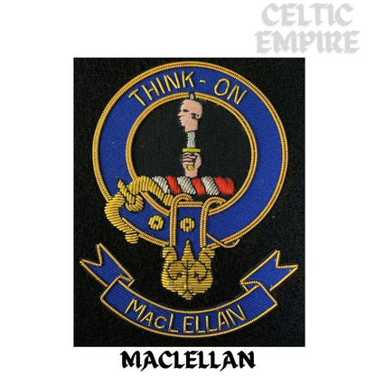 MacLellan Scottish Family Clan Embroidered Crest