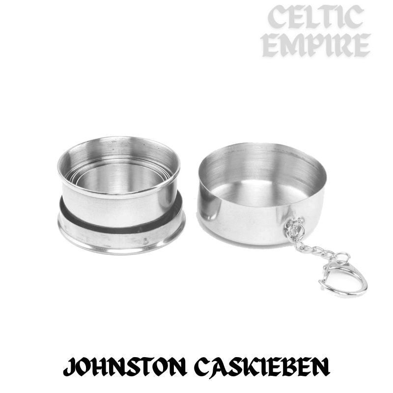 Johnston Caskieben Scottish Family Clan Crest Folding Cup Key Chain