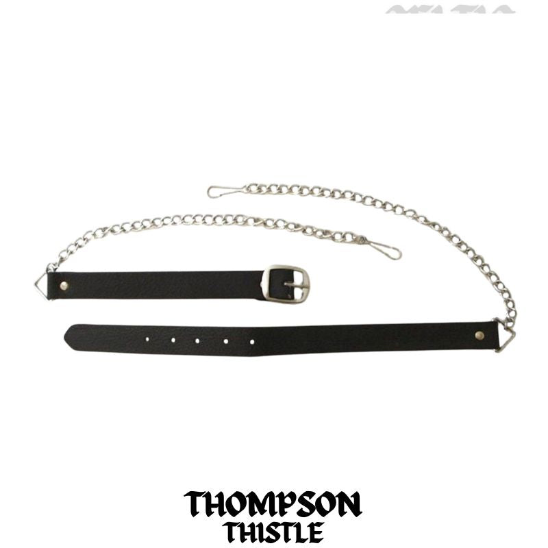 Thompson (Thistle) Scottish Family Clan Badge Sporran, Leather