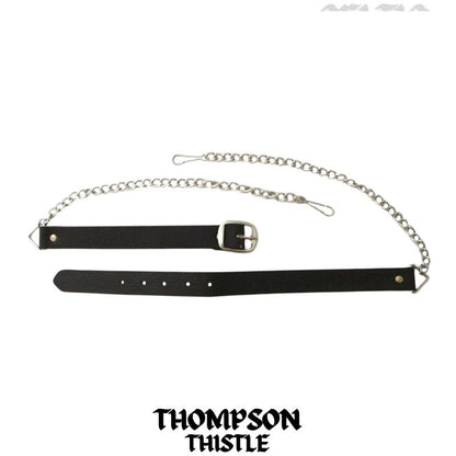 Thompson (Thistle) Scottish Family Clan Badge Sporran, Leather