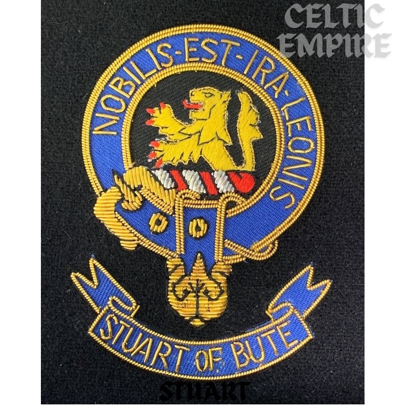 Stuart of Bute Scottish Family Clan Embroidered Crest