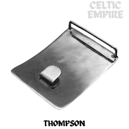 Thompson Family Clan Crest Interlace Kilt Belt Buckle