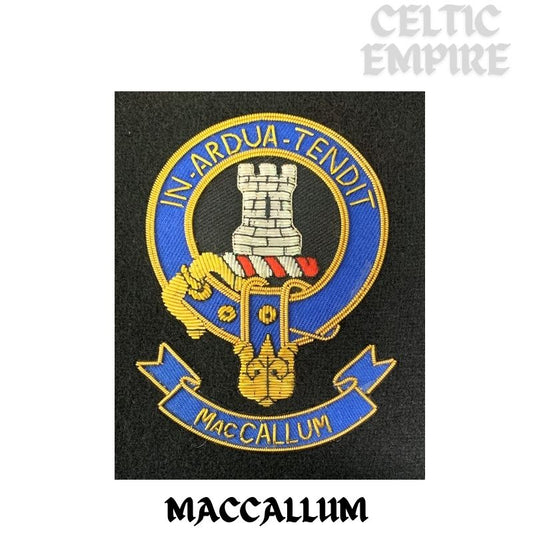 MacCallum Scottish Family Clan Embroidered Crest