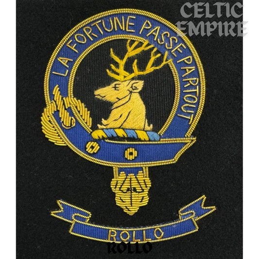 Rollo Scottish Family Clan Embroidered Crest