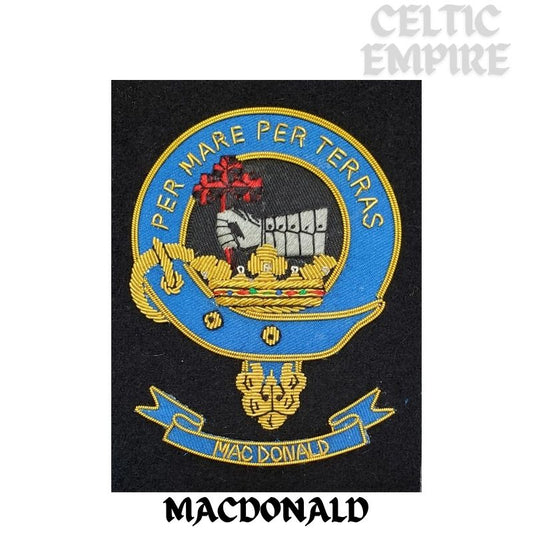 MacDonald Donald Family Clan Embroidered Crest