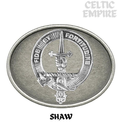 Shaw Family Clan Crest Regular Buckle