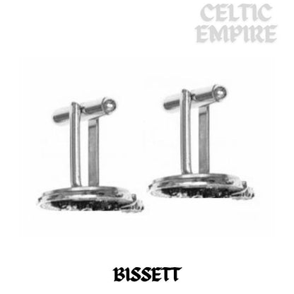 Bisset Scottish Family Clan Crest Cufflinks