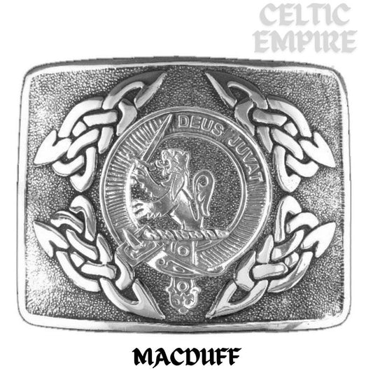 MacDuff Family Clan Crest Interlace Kilt Belt Buckle
