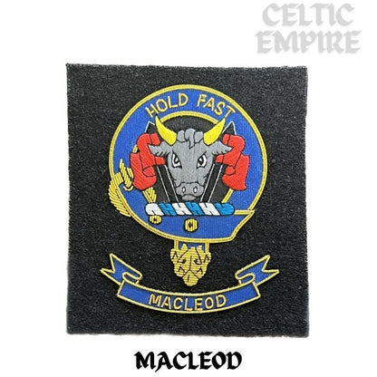 MacLeod Scottish Family Clan Embroidered Crest