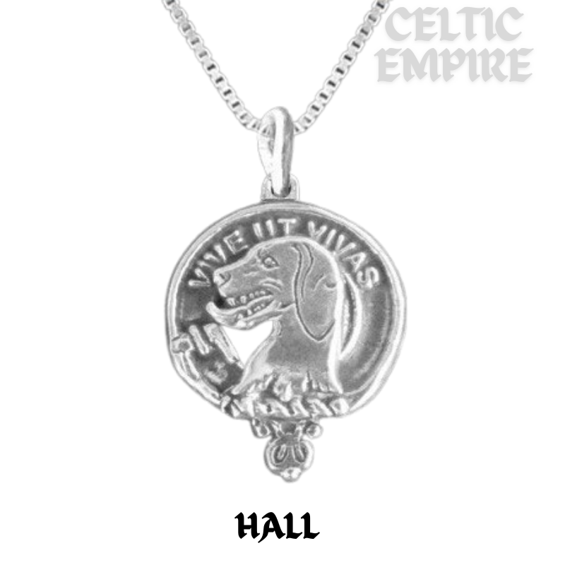 Hall Family Clan Crest Scottish Pendant