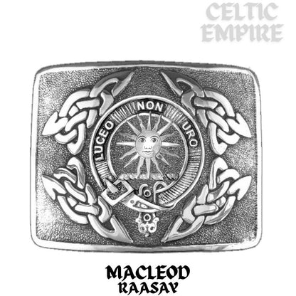 MacLeod (Raasay) Family Clan Crest Interlace Kilt Belt Buckle