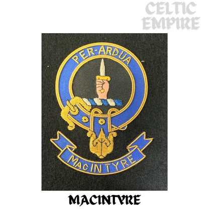 MacIntyre Scottish Family Clan Embroidered Crest