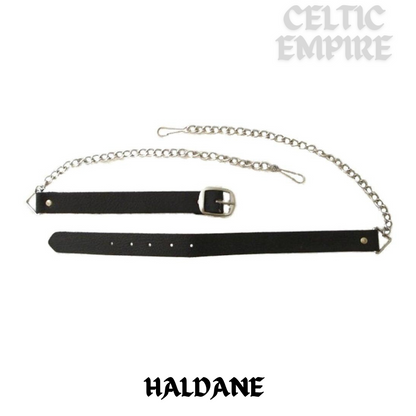 Haldane Scottish Family Clan Badge Sporran, Leather