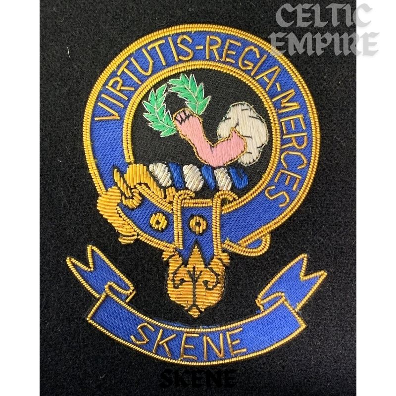 Skene Scottish Family Clan Embroidered Crest