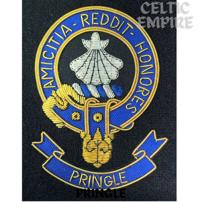 Pringle Scottish Family Clan Embroidered Crest
