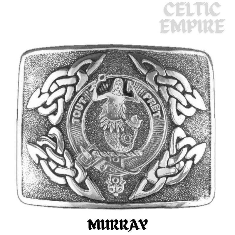 Murray (Mermaid) Family Clan Crest Interlace Kilt Belt Buckle