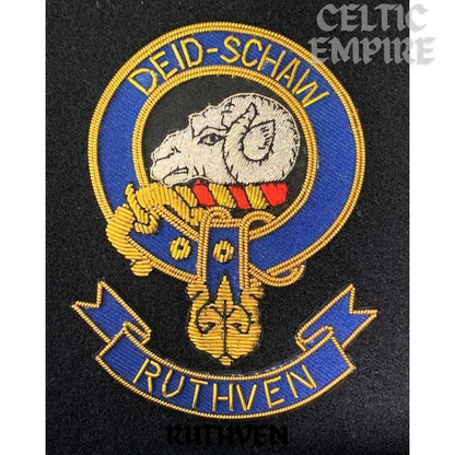 Ruthven Scottish Family Clan Embroidered Crest