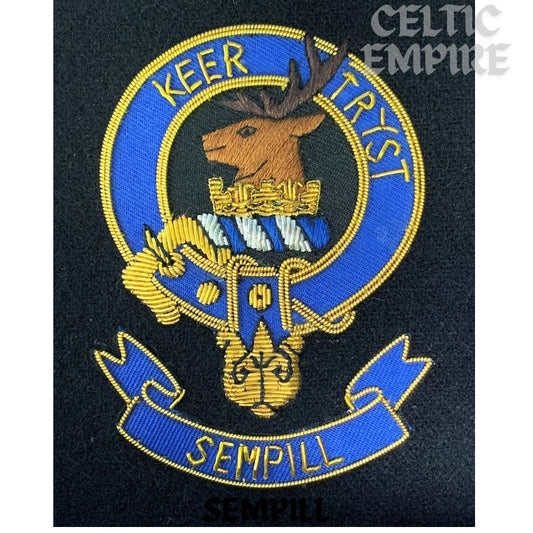 Sempill Scottish Family Clan Embroidered Crest