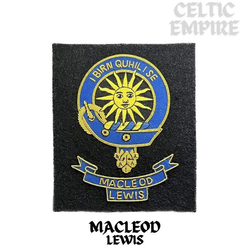 MacLeod (Lewis) Scottish Family Clan Embroidered Crest