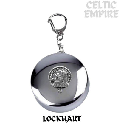 Lockhart Scottish Family Clan Crest Folding Cup Key Chain