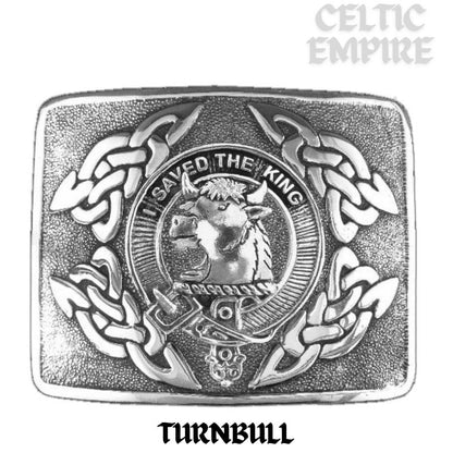 Turnbull Family Clan Crest Interlace Kilt Belt Buckle