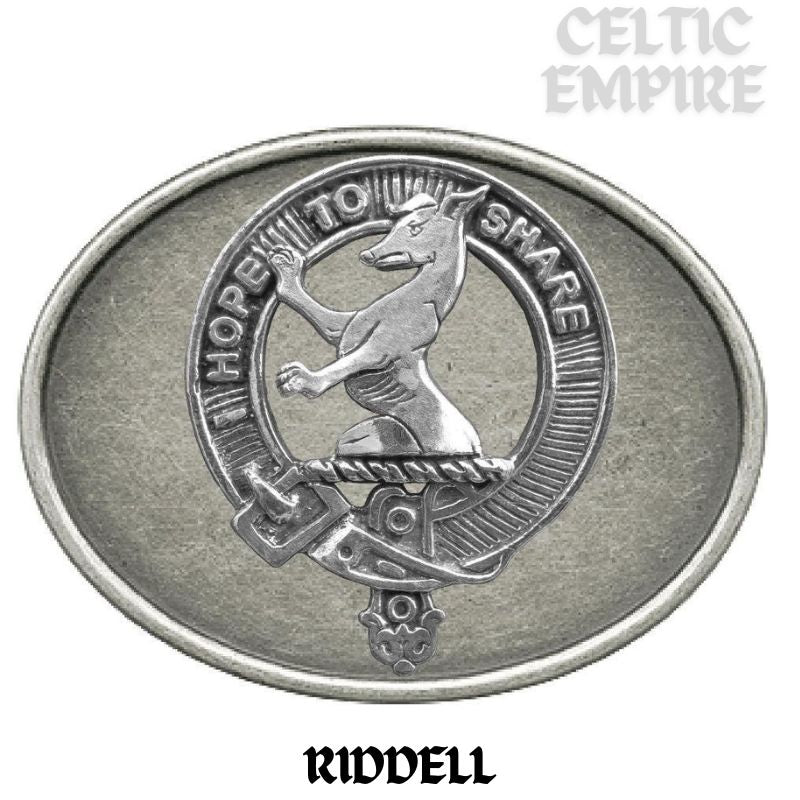 Riddell Family Clan Crest Regular Buckle
