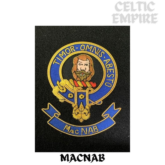 MacNab Scottish Family Clan Embroidered Crest