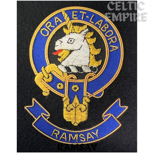 Ramsay Scottish Family Clan Embroidered Crest