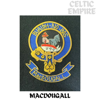MacDougall Scottish Family Clan Embroidered Crest