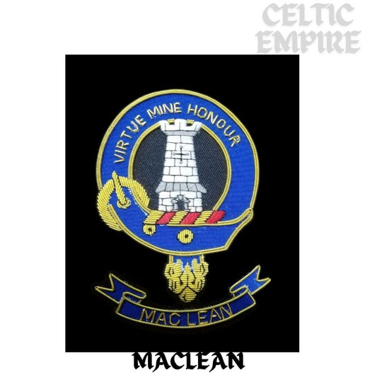 MacLean Scottish Family Clan Embroidered Crest
