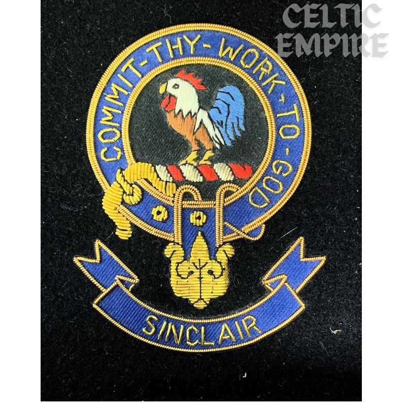 Sinclair Scottish Family Clan Embroidered Crest
