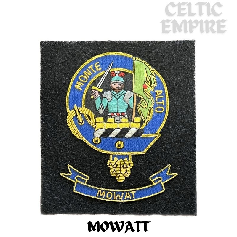 Mowatt Scottish Family Clan Embroidered Crest