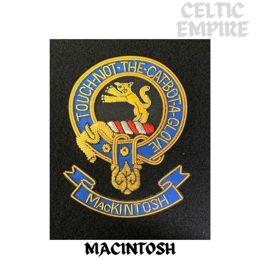 MacIntosh Scottish Family Clan Embroidered Crest