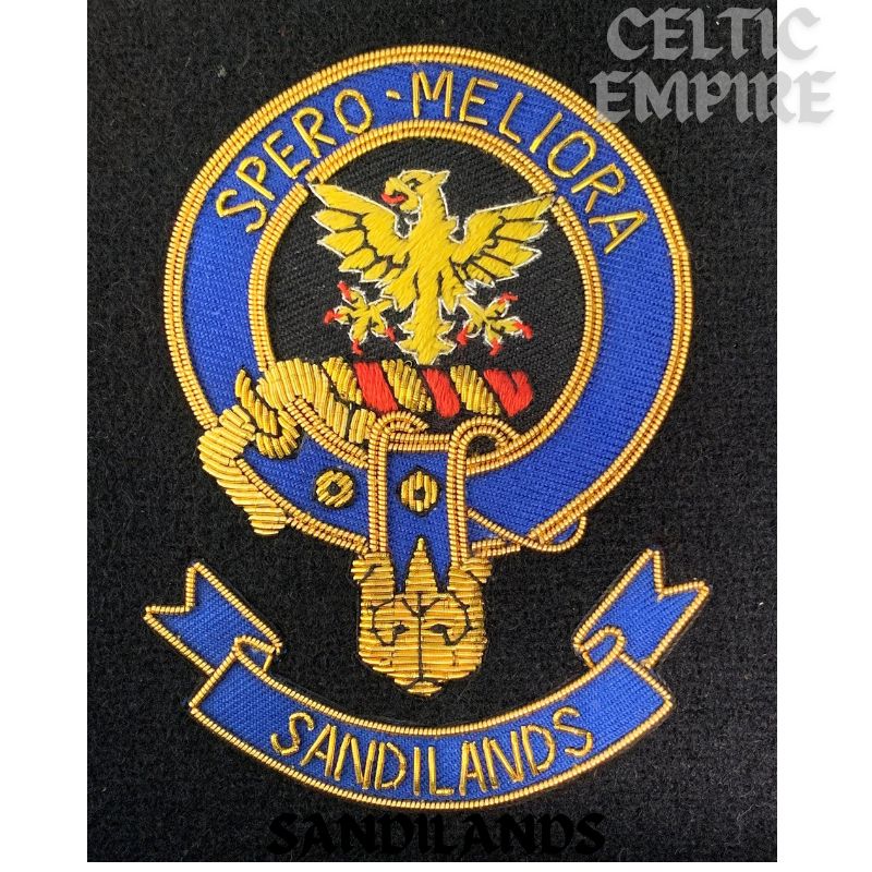 Sandilands Scottish Family Clan Embroidered Crest