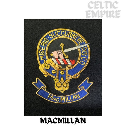 MacMillan Scottish Family Clan Embroidered Crest