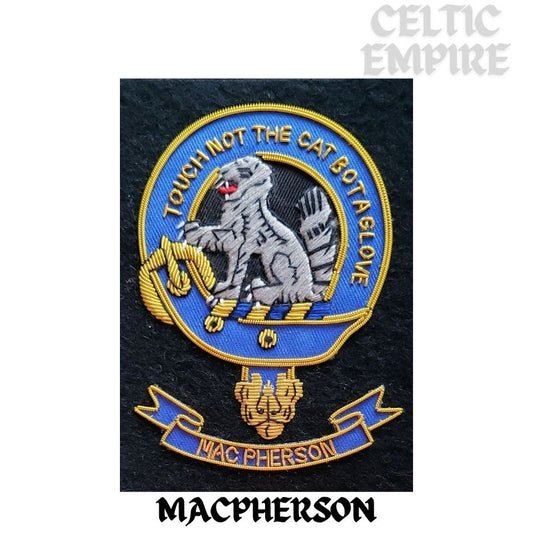 MacPherson Scottish Family Clan Embroidered Crest