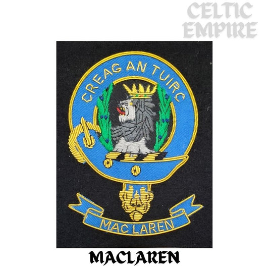 MacLaren Scottish Family Clan Embroidered Crest