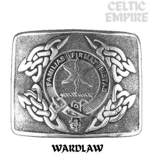 Wardlaw Family Clan Crest Interlace Kilt Belt Buckle