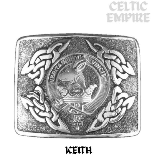Keith Family Clan Crest Interlace Kilt Belt Buckle